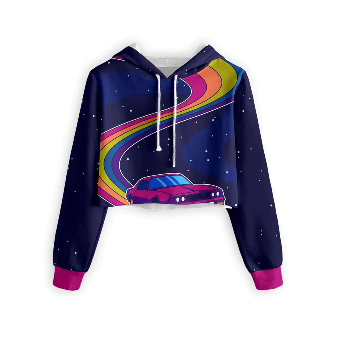 SUBLIMATION CROPPED HOODIES